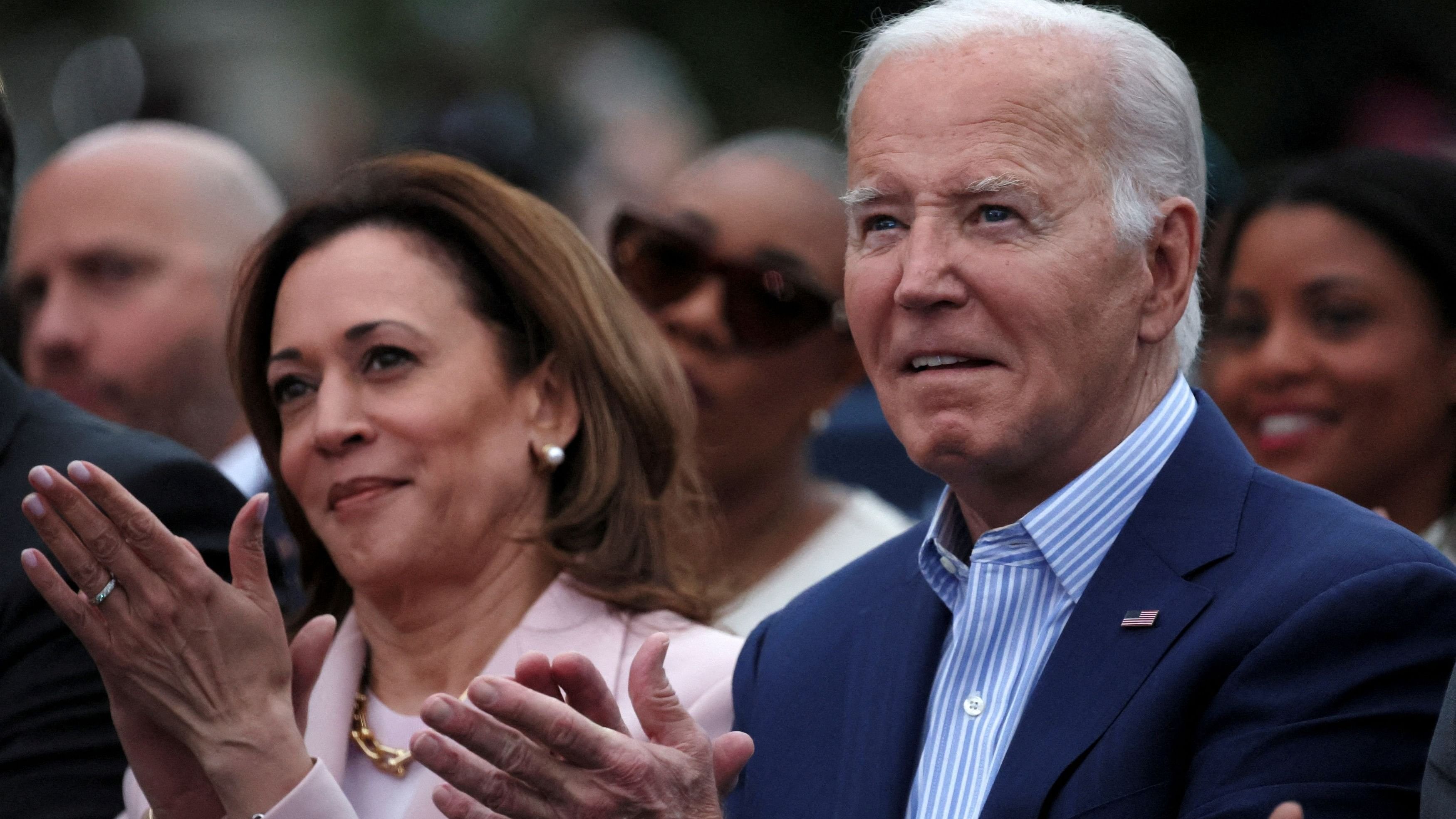 <div class="paragraphs"><p>US President Joe Biden with  Vice-President Kamala Harris.</p></div>