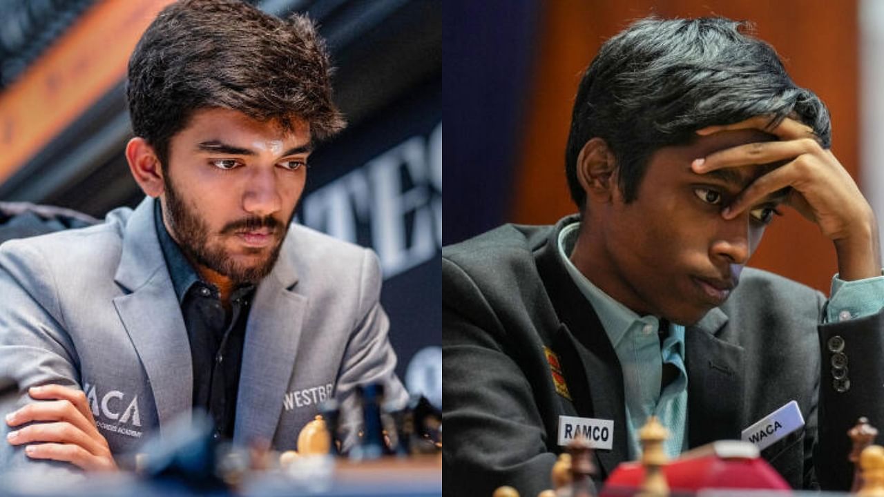 <div class="paragraphs"><p>Indian Grandmasters D Gukesh and R Praggnanandhaa.</p></div>