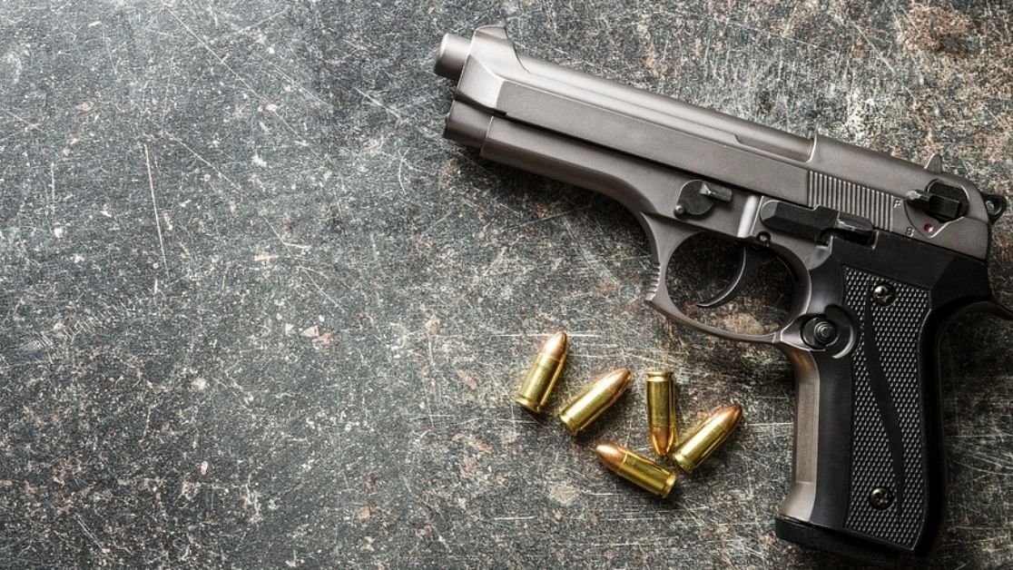 <div class="paragraphs"><p>Representative image of a gun.&nbsp;Sunil Kumar (35), a government school teacher, his 32-year-old wife Poonam and their two daughters, Drishti and Suni, aged six and one respectively, were shot dead in the Ahorwa Bhawani area of Amethi on Thursday.</p></div>