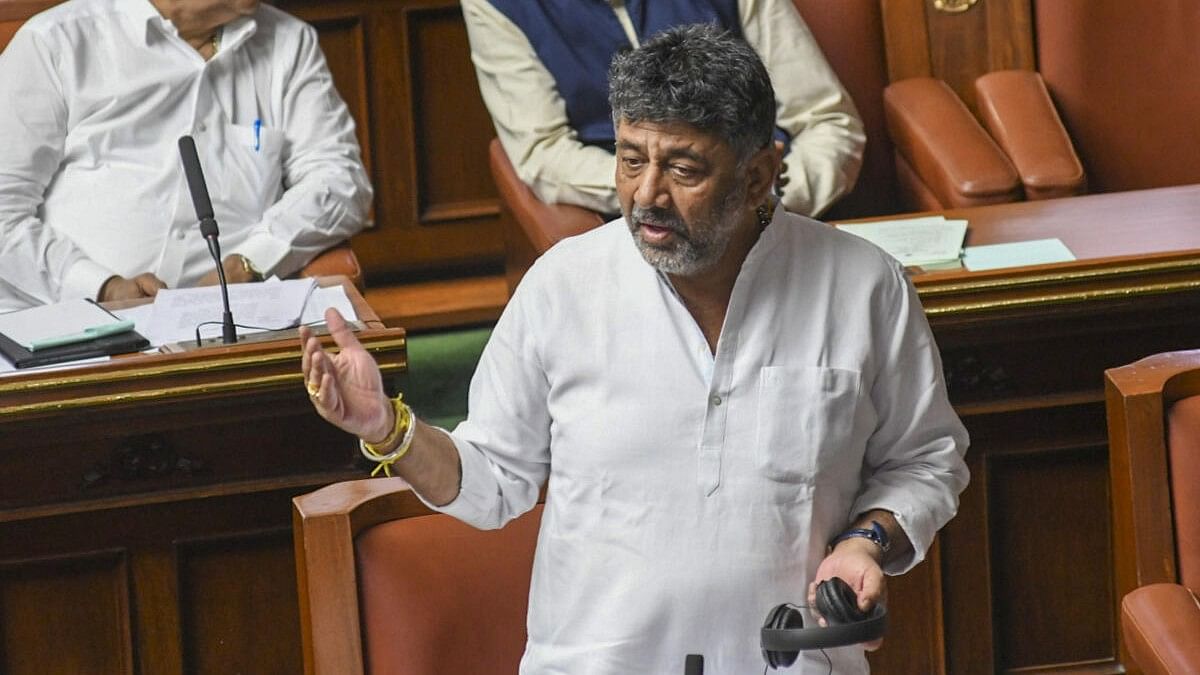 <div class="paragraphs"><p>Karnataka Deputy Chief Minister D K Shivakumar speaks during the Assembly session, at Vidhan Soudha in Bengaluru.</p></div>