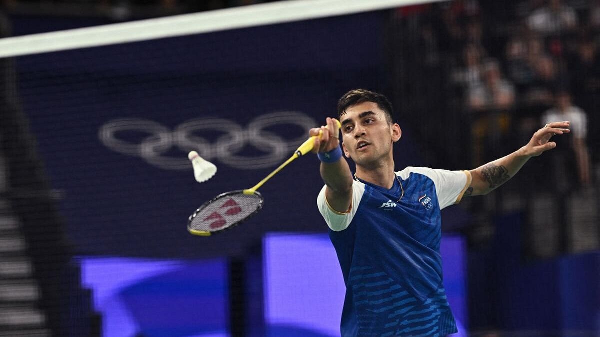 <div class="paragraphs"><p>Lakshya Sen of India in action during the Group L match against Julien Carraggi of Belgium.</p></div>