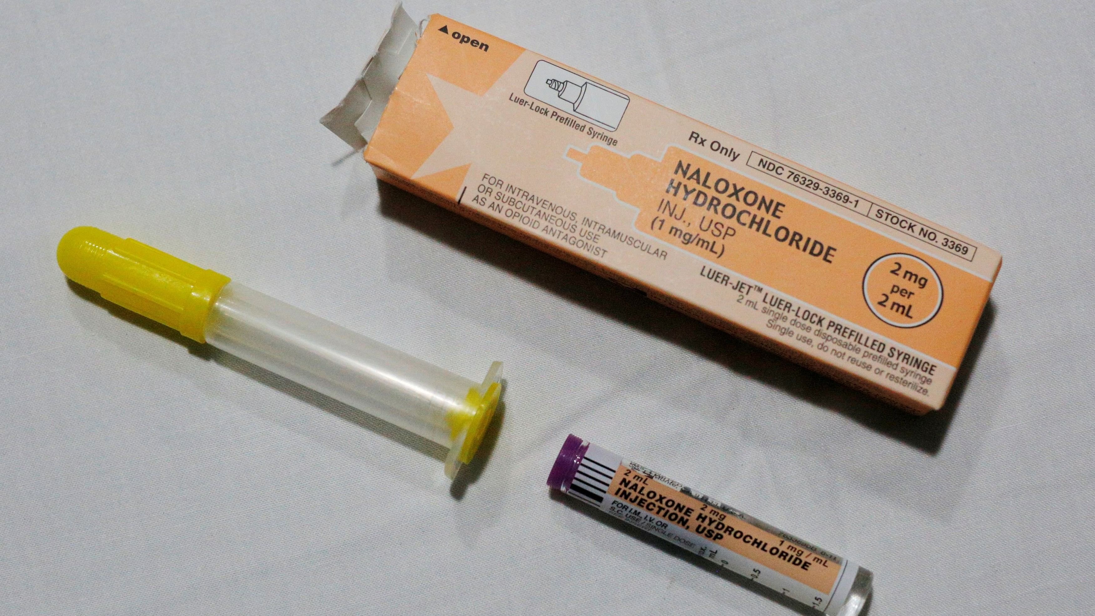 <div class="paragraphs"><p>Representative image showing a dose of the opioid overdose reversal drug Narcan, or Naloxone Hydrochloride, in an ambulance in Peabody, Massachusetts. </p></div>