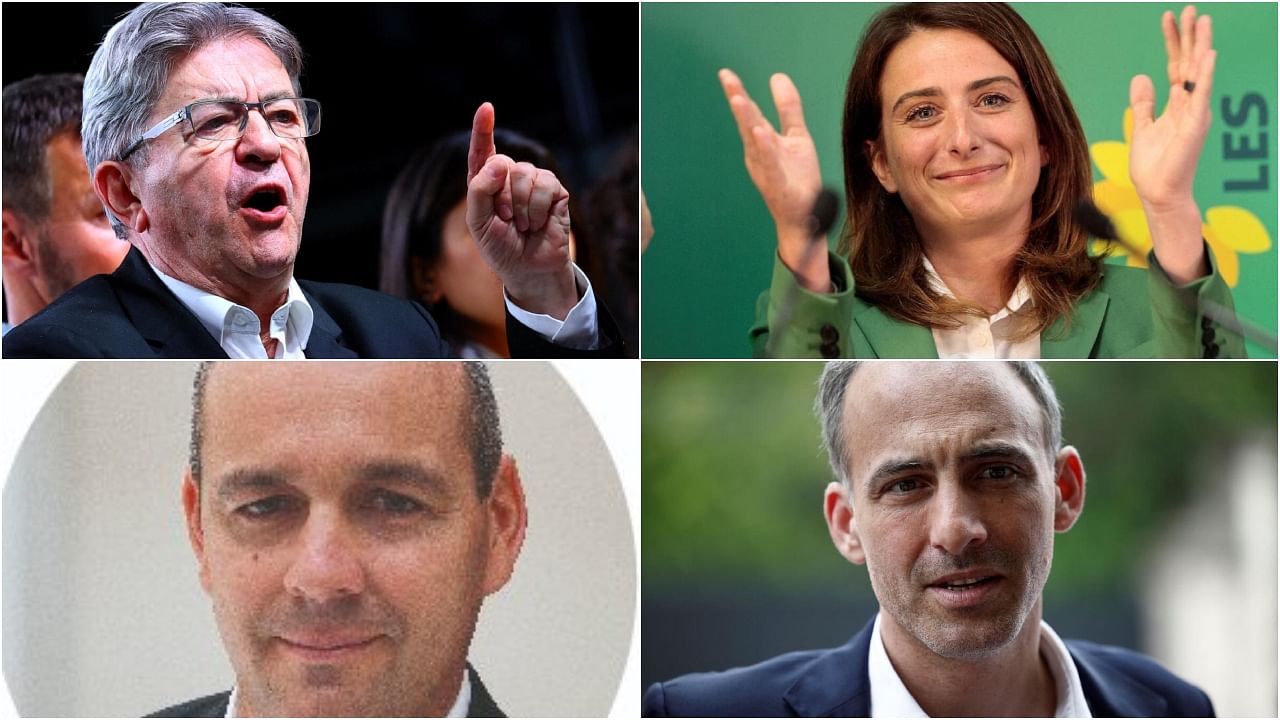 <div class="paragraphs"><p>New&nbsp;Popular&nbsp;Front bloc leaders&nbsp;Jean-Luc-Melenchon(top left), Marine Tondelier (top right),&nbsp;Laurent Berger (bottom left) and Raphael Glucksmann.&nbsp;</p></div>