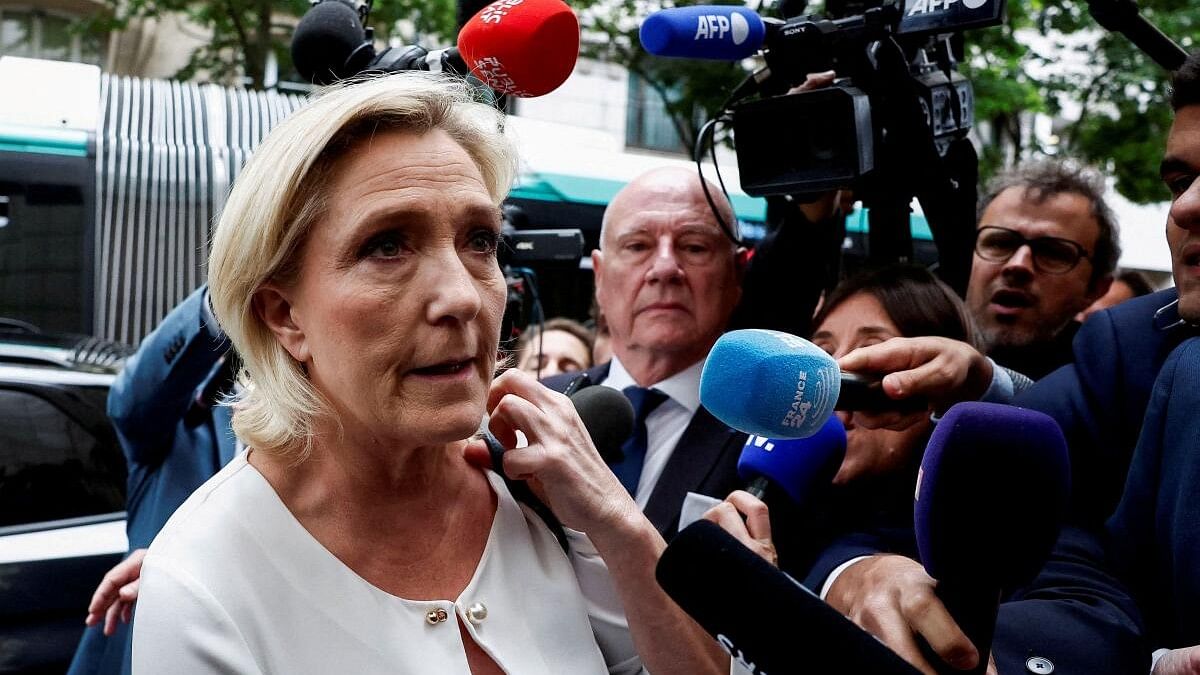 <div class="paragraphs"><p> Marine Le Pen, member of parliament and French far-right National Rally (Rassemblement National - RN) party leader.</p></div>