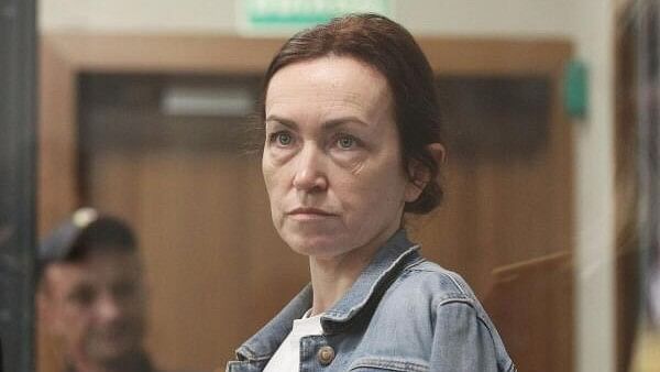 <div class="paragraphs"><p>Russian-American journalist for Radio Free Europe/Radio Liberty (RFE/RL) Alsu Kurmasheva, who is in custody after she was accused of violating Russia's law on foreign agents, attends a court hearing in Kazan, Russia.&nbsp;</p></div>