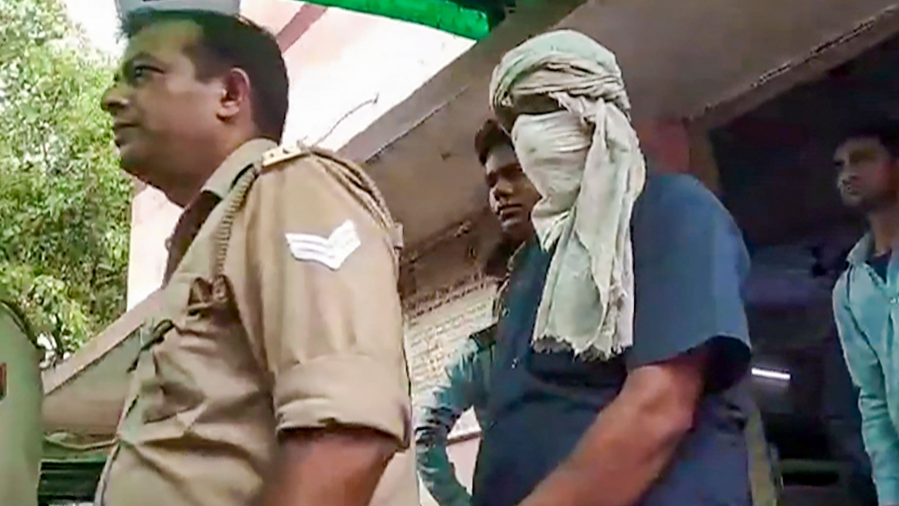 <div class="paragraphs"><p>Hathras: Prime accused of the Hathras stampede case, Devprakash Madhukar, being brought by police to a hospital for medical examination, in Hathras, Saturday, July 6, 2024. </p></div>