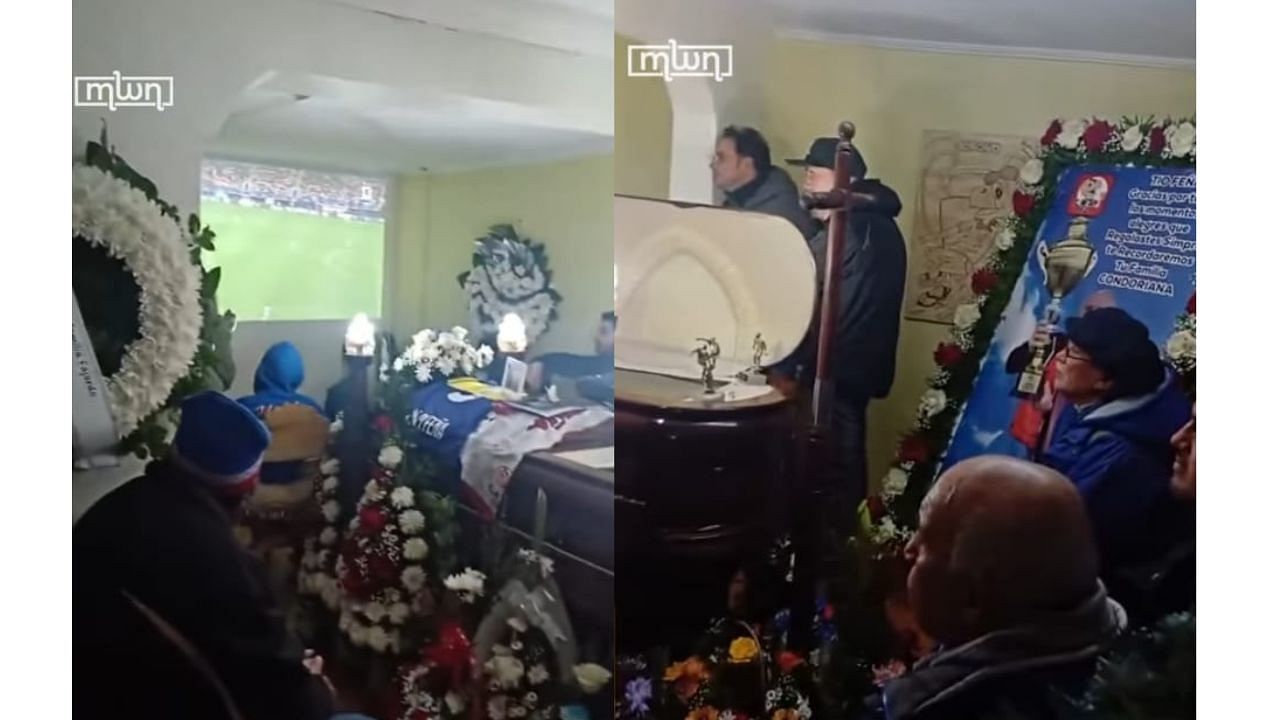 <div class="paragraphs"><p>Visuals from the video of the funeral.</p></div>