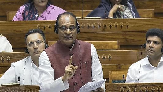 <div class="paragraphs"><p>Union Minister Shivraj Singh Chouhan speaks in the Lok Sabha during the Monsoon session of Parliament, in New Delhi, Tuesday, Aug. 6, 2024.</p></div>