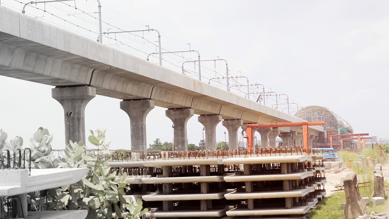 <div class="paragraphs"><p>Image showing a metro track under construction. For representational purposes.</p></div>