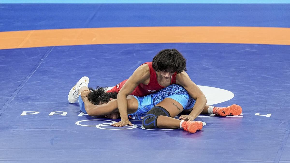 <div class="paragraphs"><p>Vinesh Phogat became the first Indian female wrestler to qualify for an Olympics final.</p></div>