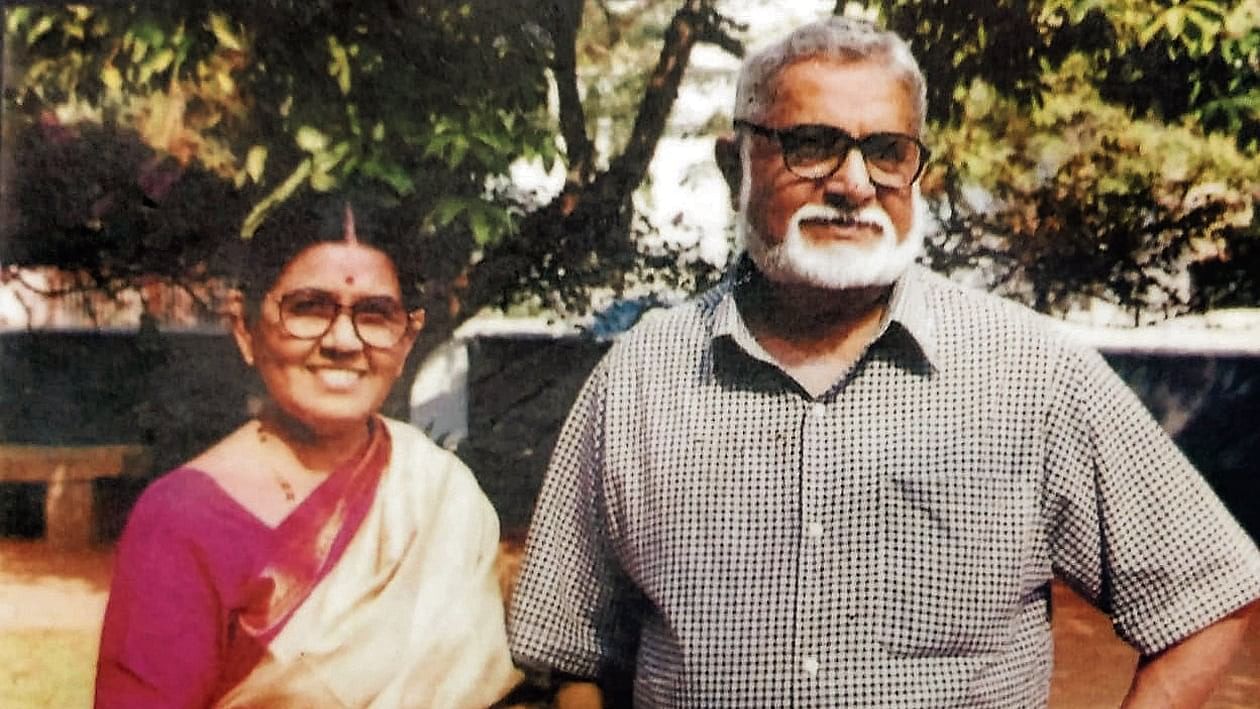 Tejaswi and his wife Rajeshwari.