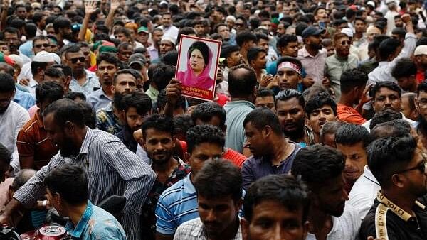 <div class="paragraphs"><p>Protesters in Bangladesh on August 7, 2024. </p></div>