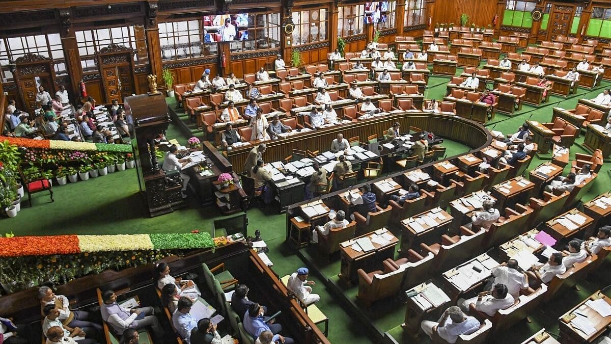 <div class="paragraphs"><p> Members during the Karnataka Assembly session, in Bengaluru.</p></div>