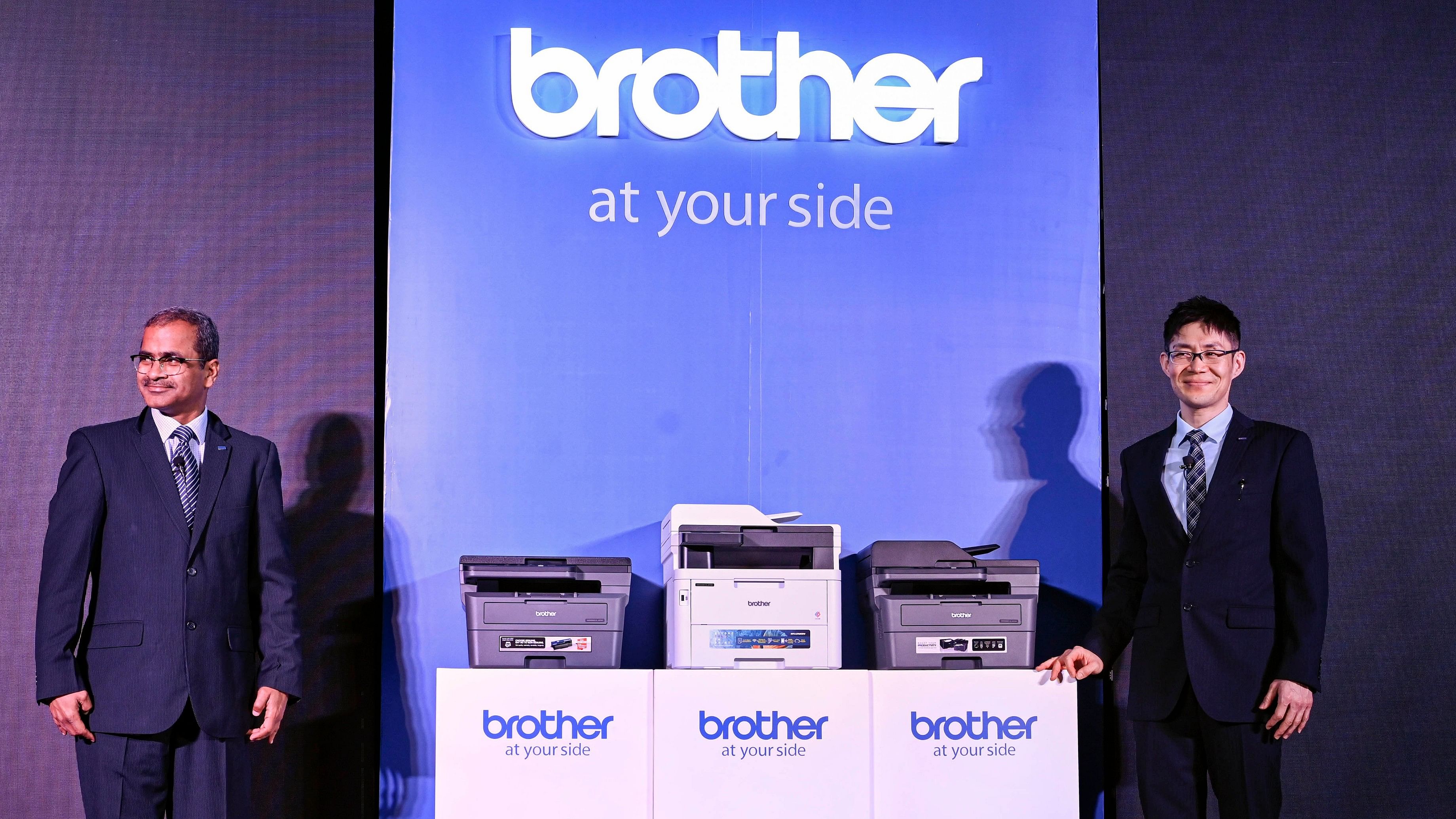 <div class="paragraphs"><p>Brother International (India) Managing Director Alok Nigam (left) during the company's printer launch, in New Delhi.</p></div>