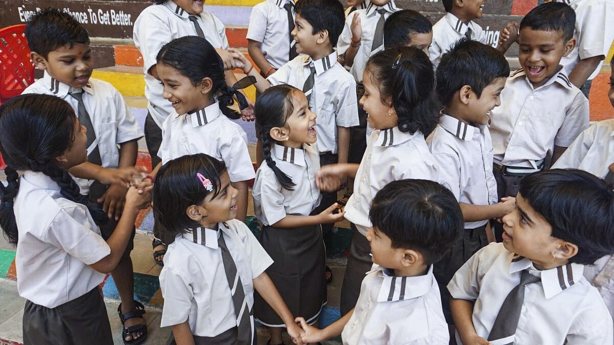 <div class="paragraphs"><p>Children at a school as Maharashtra Board school. Image for representation only.</p></div>