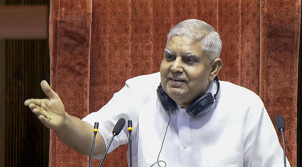 <div class="paragraphs"><p>Rajya Sabha Chairman Jagdeep Dhankhar conducts proceedings of the House during Monsoon session of Parliament, in New Delhi.&nbsp;</p></div>