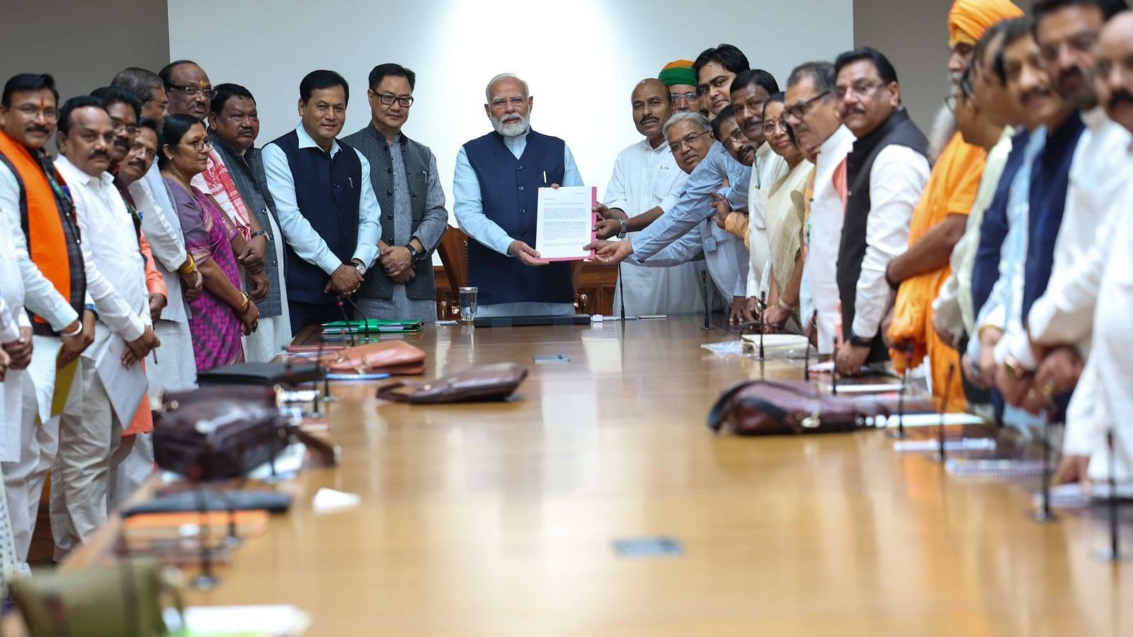 <div class="paragraphs"><p>A delegation of BJP MPs on Friday met PM Narendra Modi to oppose the introduction of the 'Creamy-Layer' criteria in the Scheduled Caste and Scheduled Tribe reservations emanating from the Supreme Court's recent order on sub-classification of the Scheduled Caste list.</p></div>