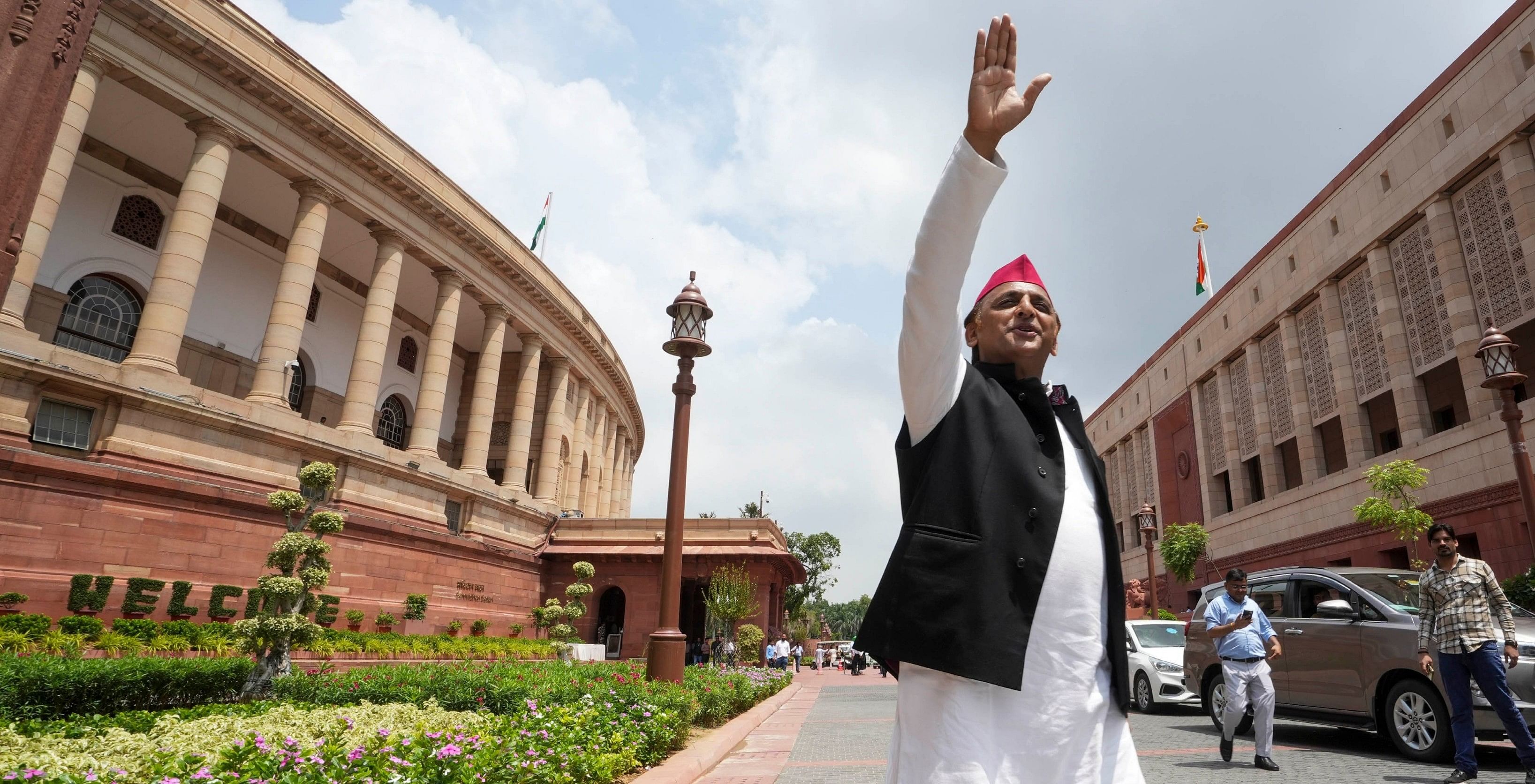 <div class="paragraphs"><p>Samajwadi Party MP Akhilesh Yadav at the Parliament House complex during Monsoon session, in New Delhi, Friday, Aug. 9, 2024. </p></div>