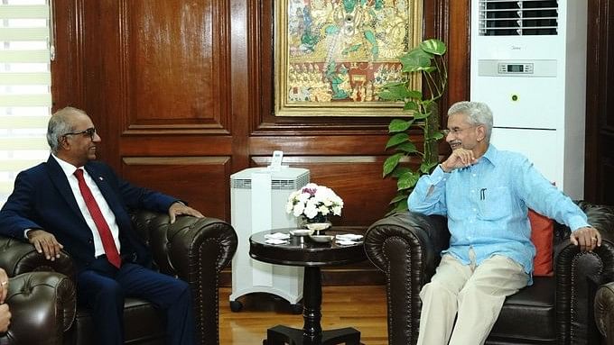 <div class="paragraphs"><p>Jaishankar also shared a photograph of their meeting on the social media platform.</p></div>