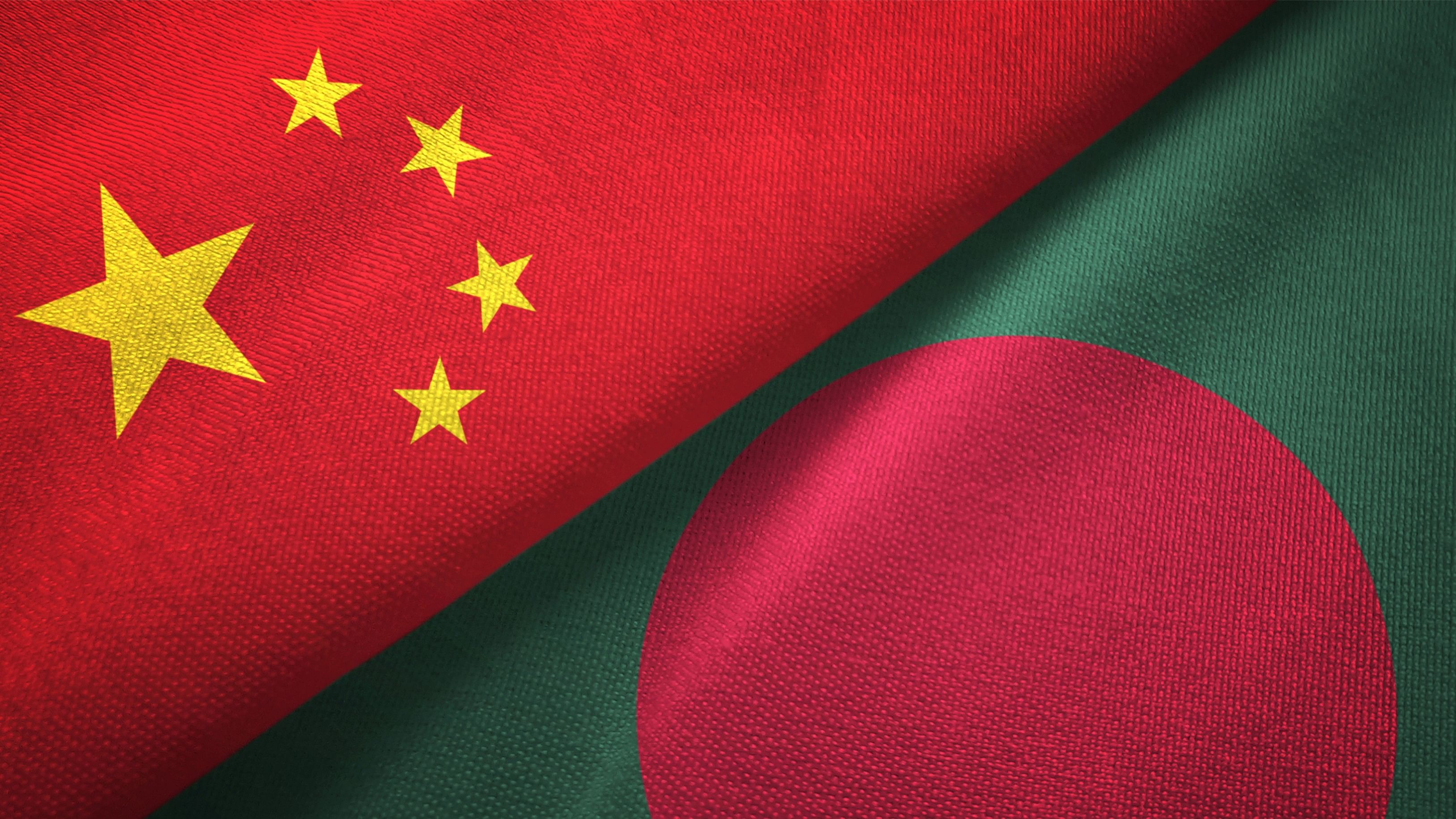 <div class="paragraphs"><p>The flags of China and Bangladesh.</p></div>