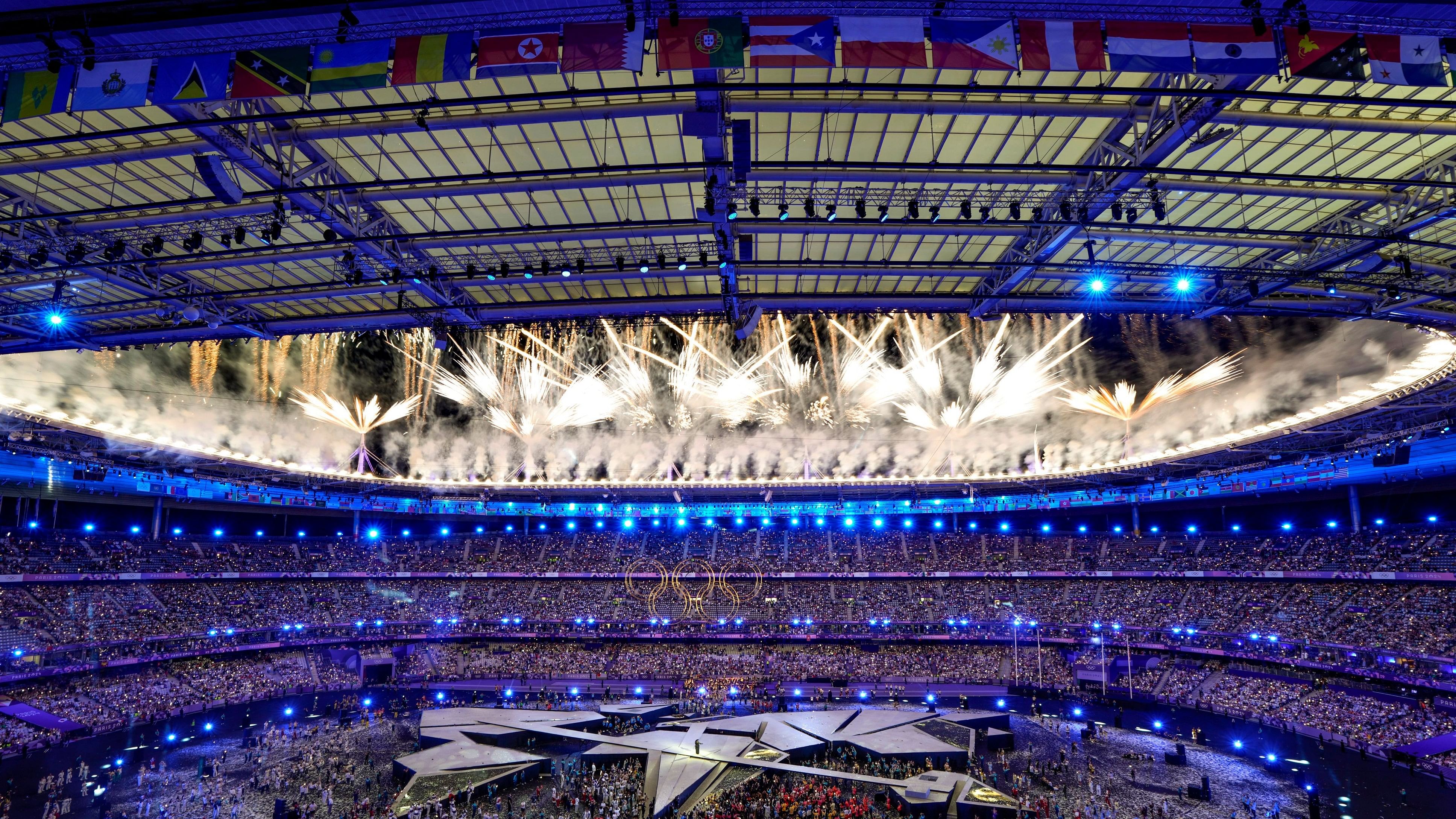 <div class="paragraphs"><p>The panoramic view of the at the Stade de France during the closing ceremony in Paris on Sunday. </p></div>