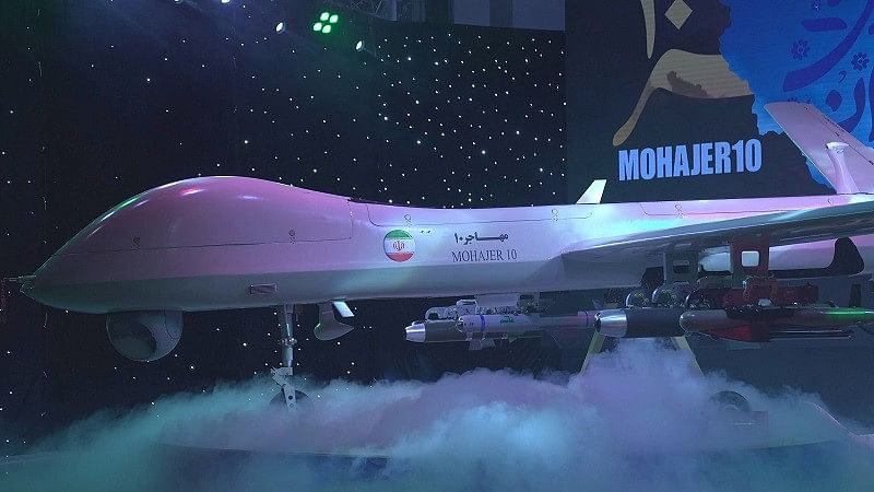 <div class="paragraphs"><p>According to Iranian media reports, the drone has an operational range of 2,000 km (1,240 miles) and can fly for up to 24 hours.</p></div>