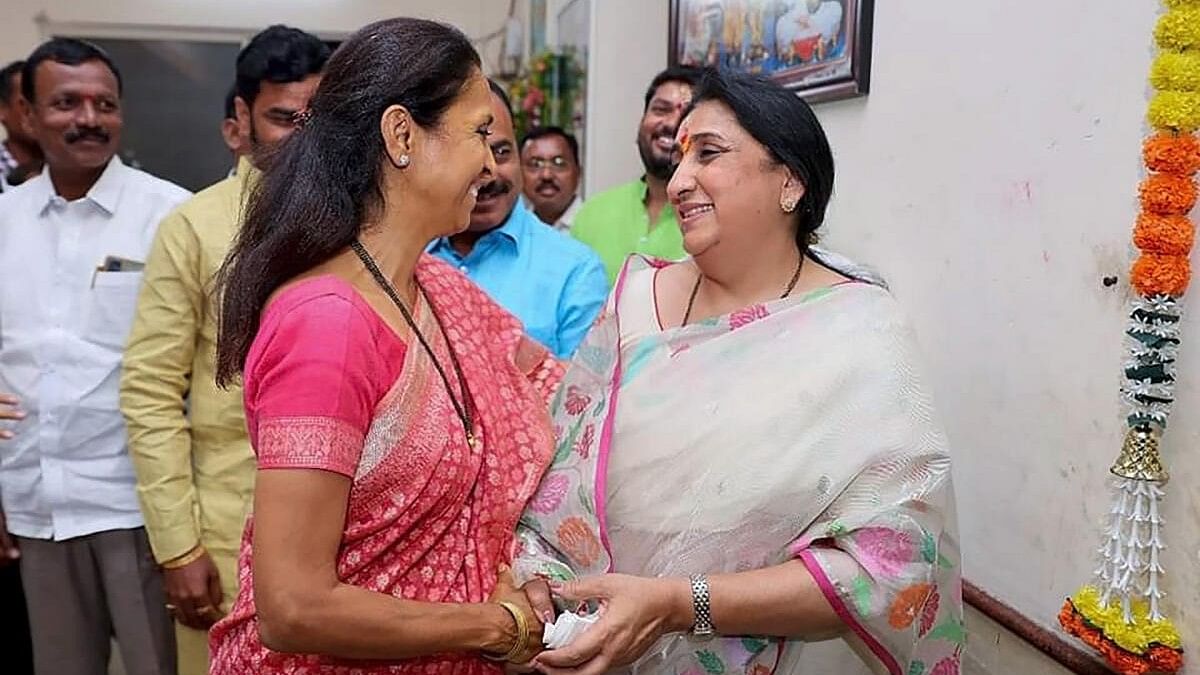 <div class="paragraphs"><p>Supriya Sule and Ajit Pawar's wife Sunetra Pawar.</p></div>