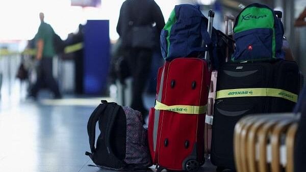 <div class="paragraphs"><p>Luggage of passengers are seen on the day activists of the 'Letzte Generation' (Last Generation) protest for a change in climate policy at the Cologne-Bonn airport in Cologne, Germany, August 15, 2024.</p></div>