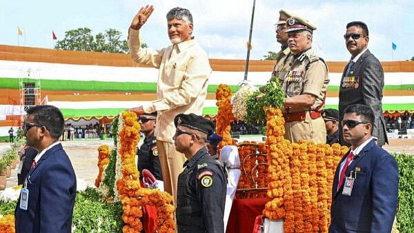 <div class="paragraphs"><p>Andhra Pradesh Chief Minister Nara Chandrababu Naidu during the 78th Independence Day celebrations, in Vijayawada, Thursday, Aug. 15, 2024.</p></div>