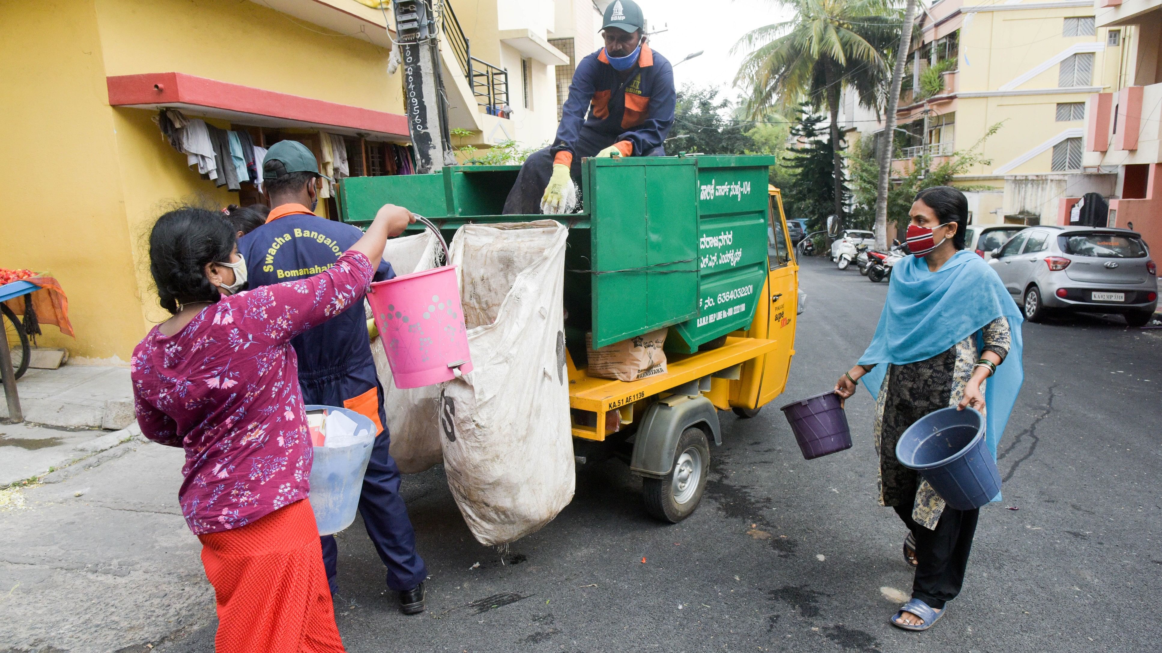 <div class="paragraphs"><p>A BBMP waste collection truck.&nbsp;</p></div>