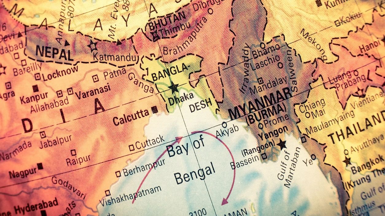 <div class="paragraphs"><p>India, Bangladesh and Myanmar on a map.</p></div>