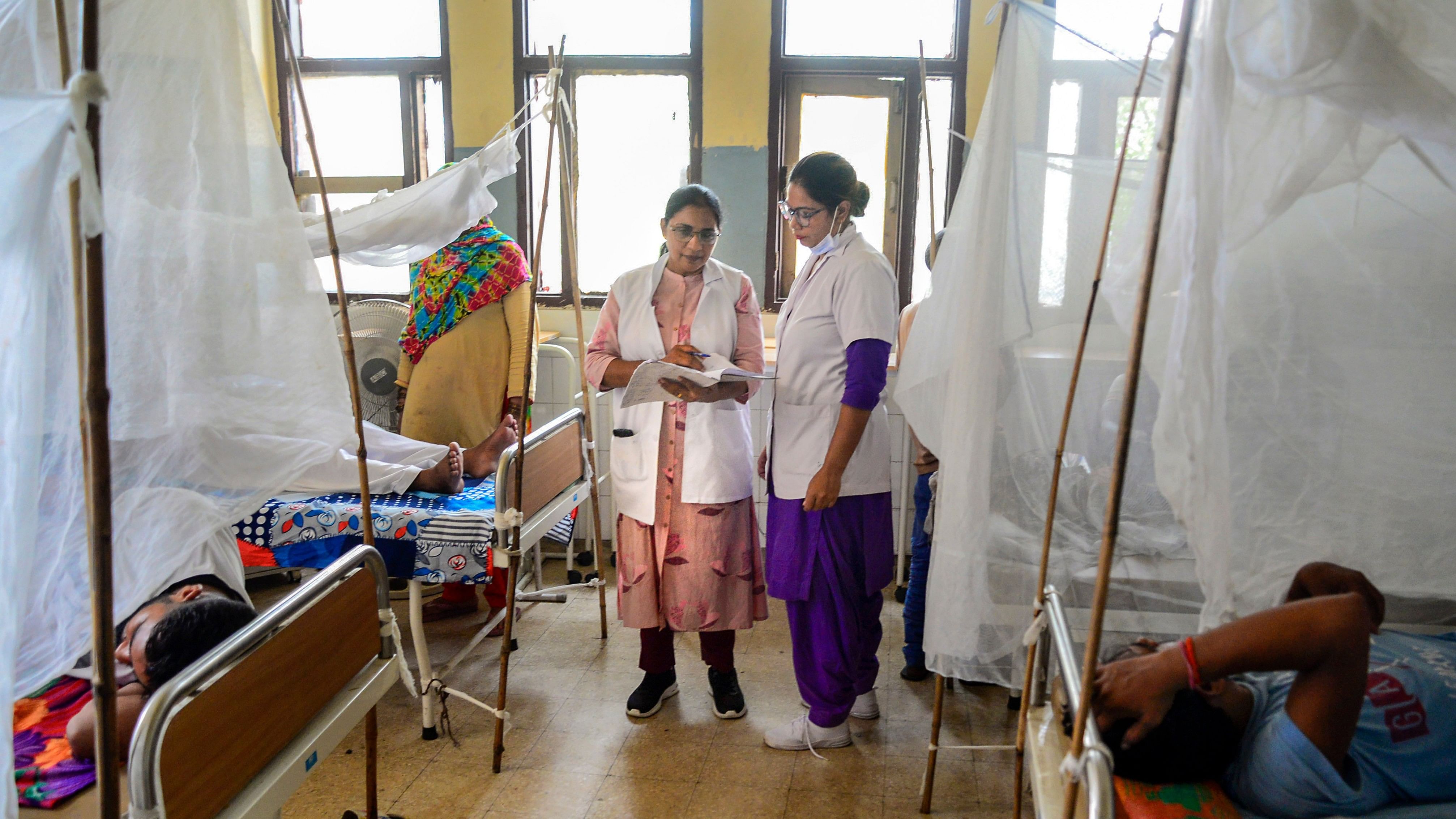 <div class="paragraphs"><p>Patients in a dengue ward of a government hospital. (Representative image)</p></div>