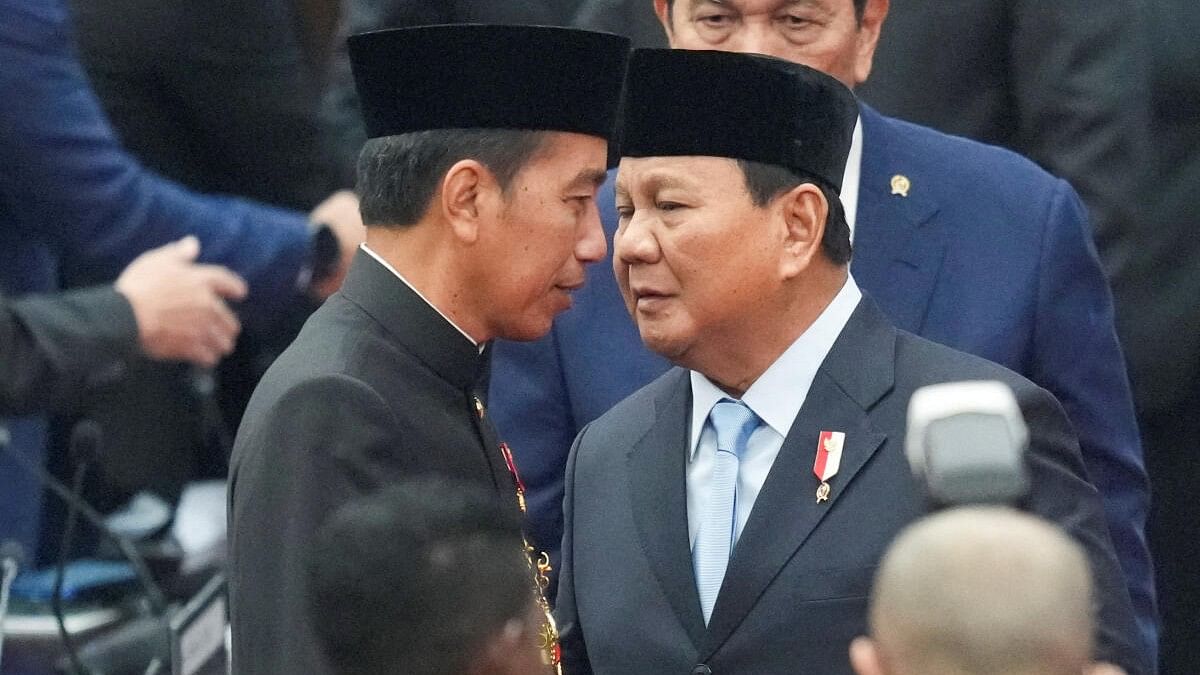 <div class="paragraphs"><p>Indonesian President Joko Widodo and Indonesian President-elect Prabowo Subianto.</p></div>