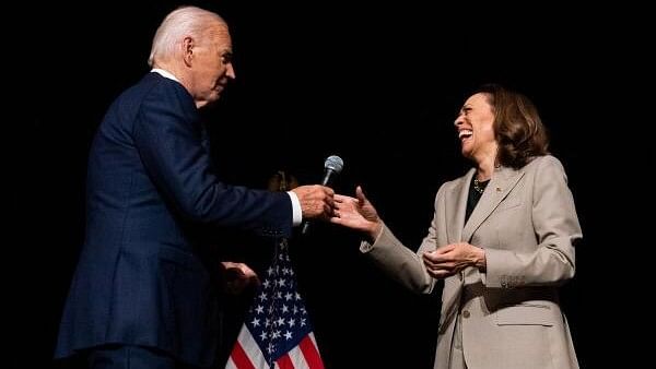 <div class="paragraphs"><p>As Democrats seek to project a sense of unity after the unprecedented change-up in candidates, Harris, 59, is likely to join Biden on stage, sources said, where he will ceremonially pass the torch to her.</p></div>