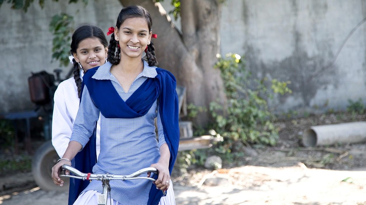 <div class="paragraphs"><p>Representative image showing girls cycling to school.</p></div>