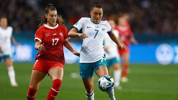 <div class="paragraphs"><p>New Zealand's Ali Riley in action with Switzerland's Seraina Piubel.</p></div>