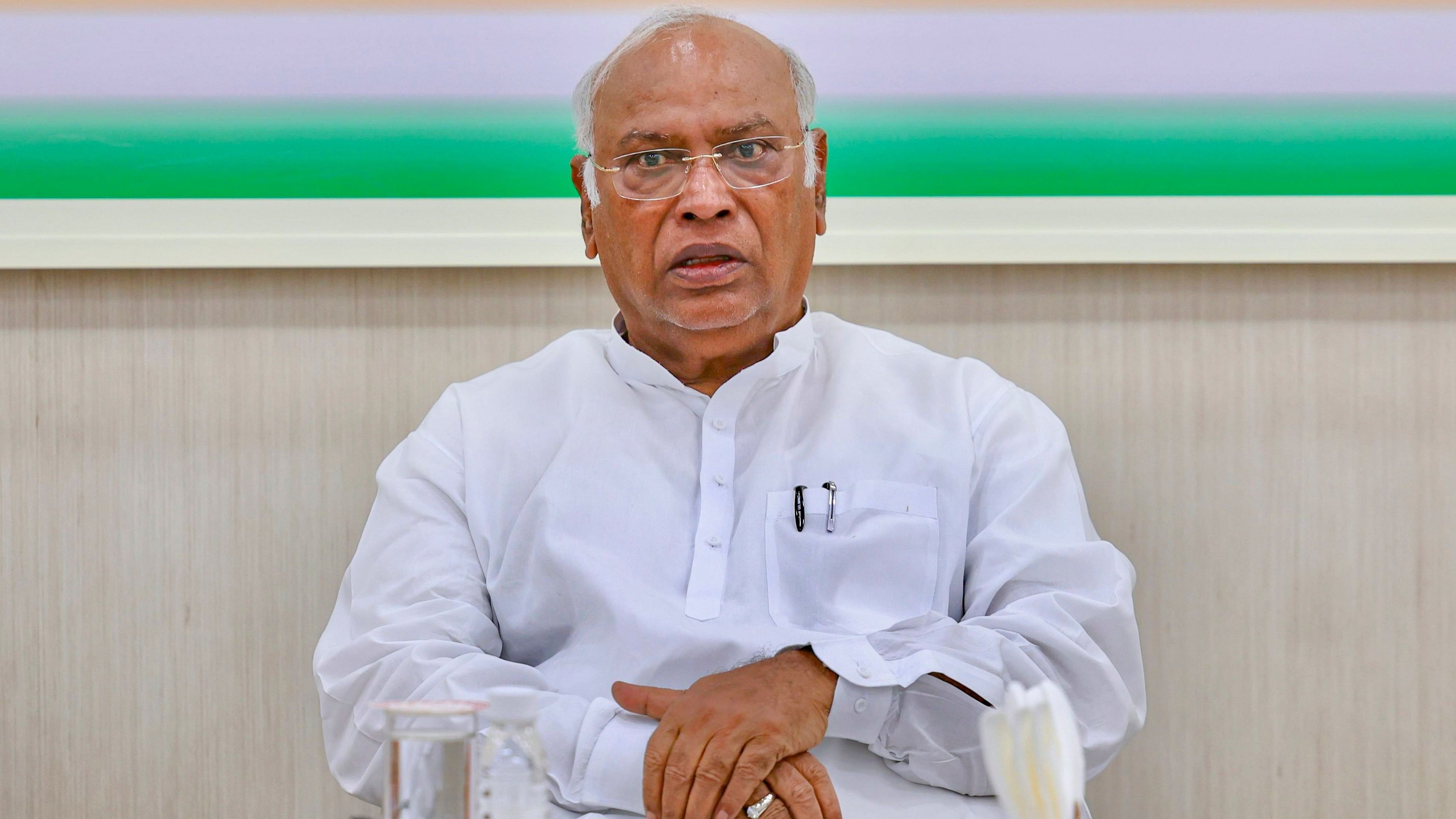 <div class="paragraphs"><p>Congress President Mallikarjun Kharge.</p></div>