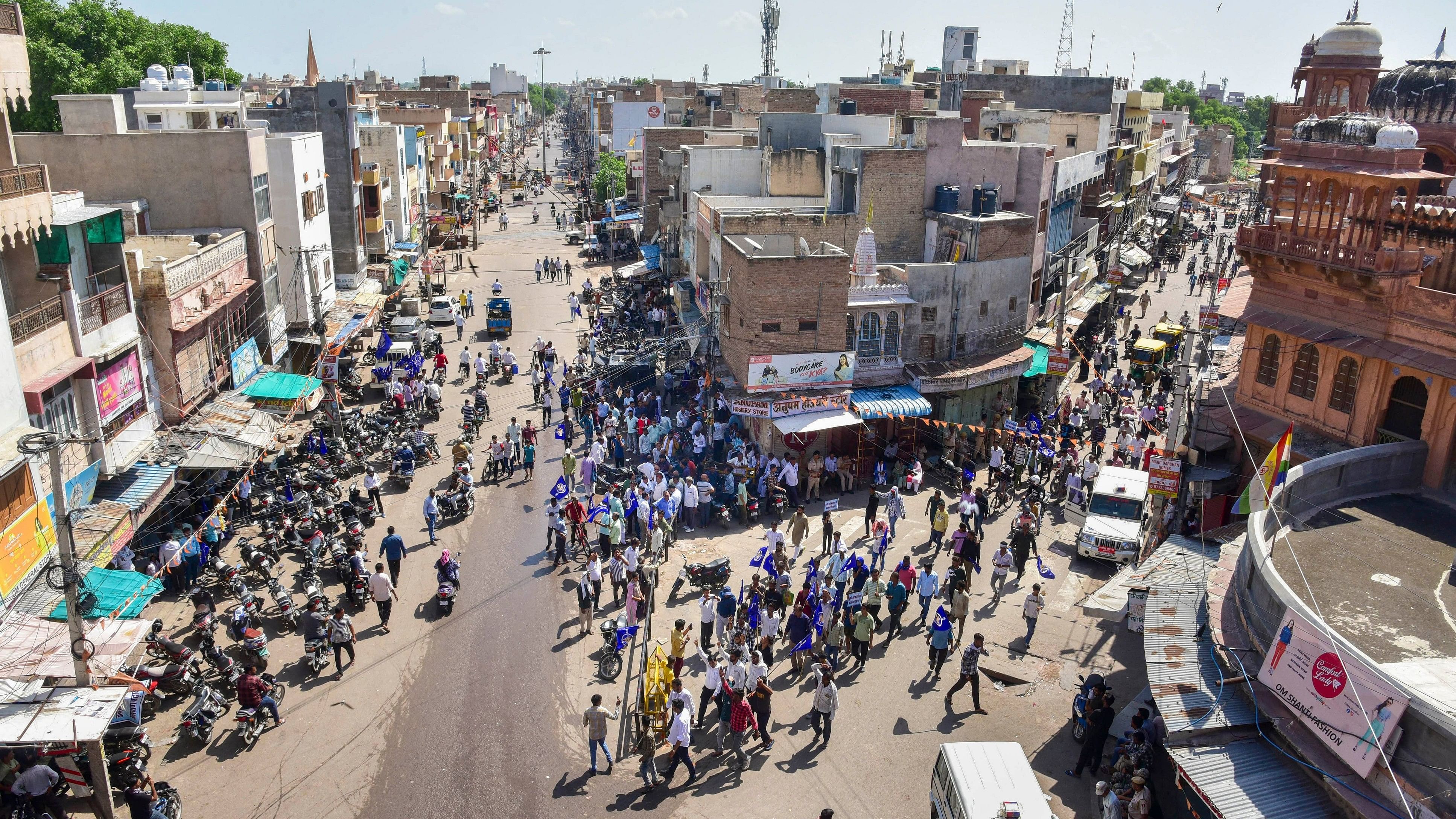 <div class="paragraphs"><p>View of a street during Bharat Bandh against the Supreme Court's August 1 decision on the issue of SC-ST reservation, in Bikaner, Wednesday, Aug. 21, 2024. </p></div>