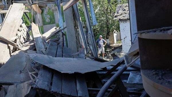 <div class="paragraphs"><p>A view shows debris of a residential building hit by shelling, which local Russian-installed authorities called a Ukrainian military strike, in the course of Ukraine-Russia conflict in Makiivka (Makeyevka) in the Donetsk region, Ukraine, August 20, 2024. </p></div>