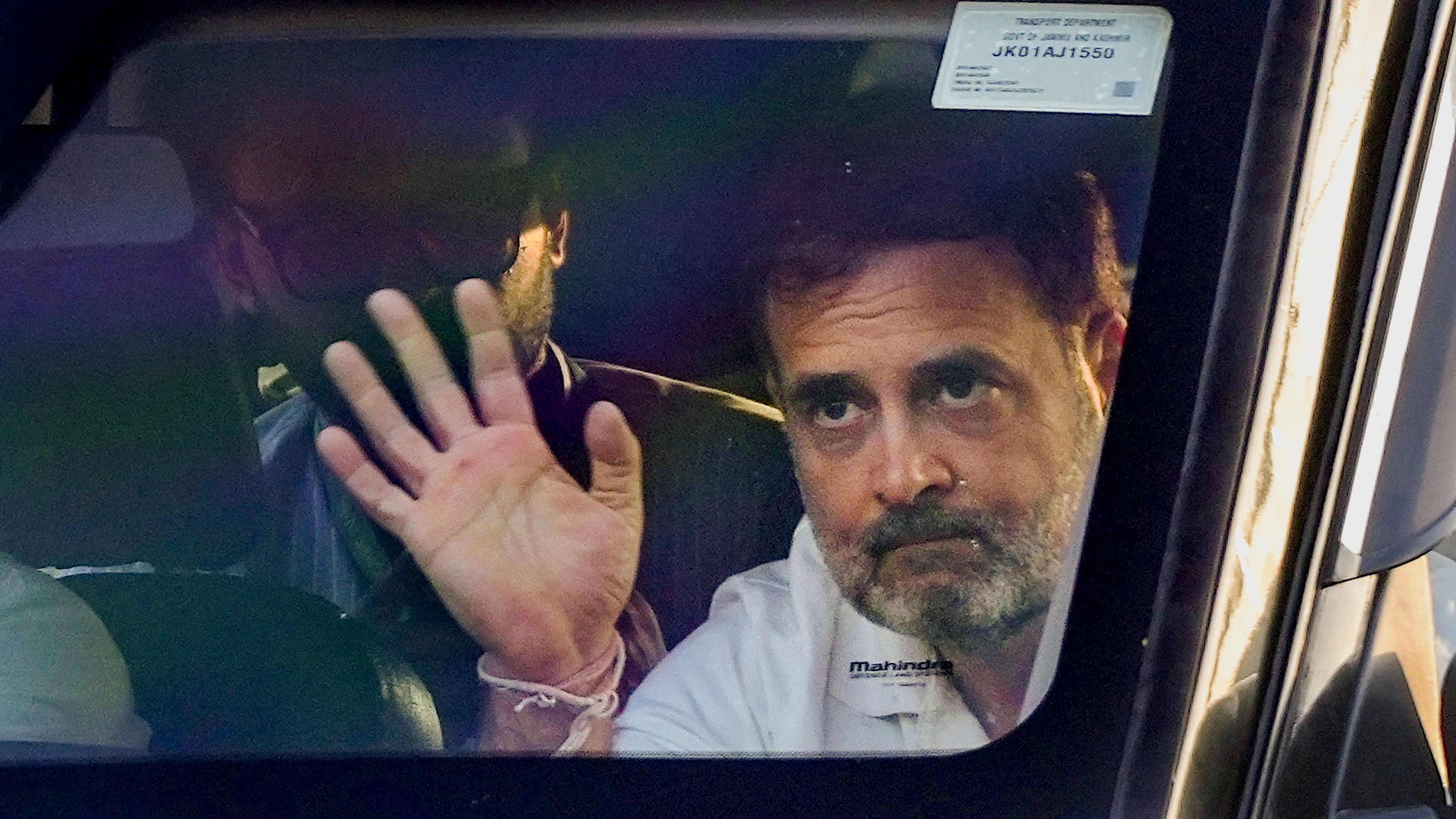 <div class="paragraphs"><p>Leader of Opposition in Lok Sabha and Congress MP Rahul Gandhi arrives in Srinagar, Wednesday, Aug. 21, 2024. </p></div>