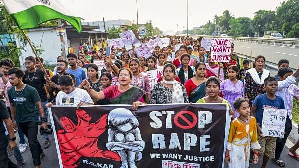 <div class="paragraphs"><p>Protest against the R G Kar rape-murder case.</p></div>