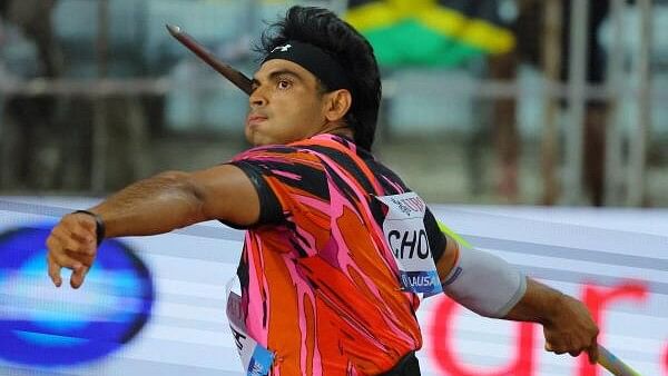 <div class="paragraphs"><p>Athletics - Diamond League - Lausanne - Stade Olympique de la Pontaise, Lausanne, Switzerland - August 22, 2024: India's Neeraj Chopra in action during the men's javelin throw.</p></div>