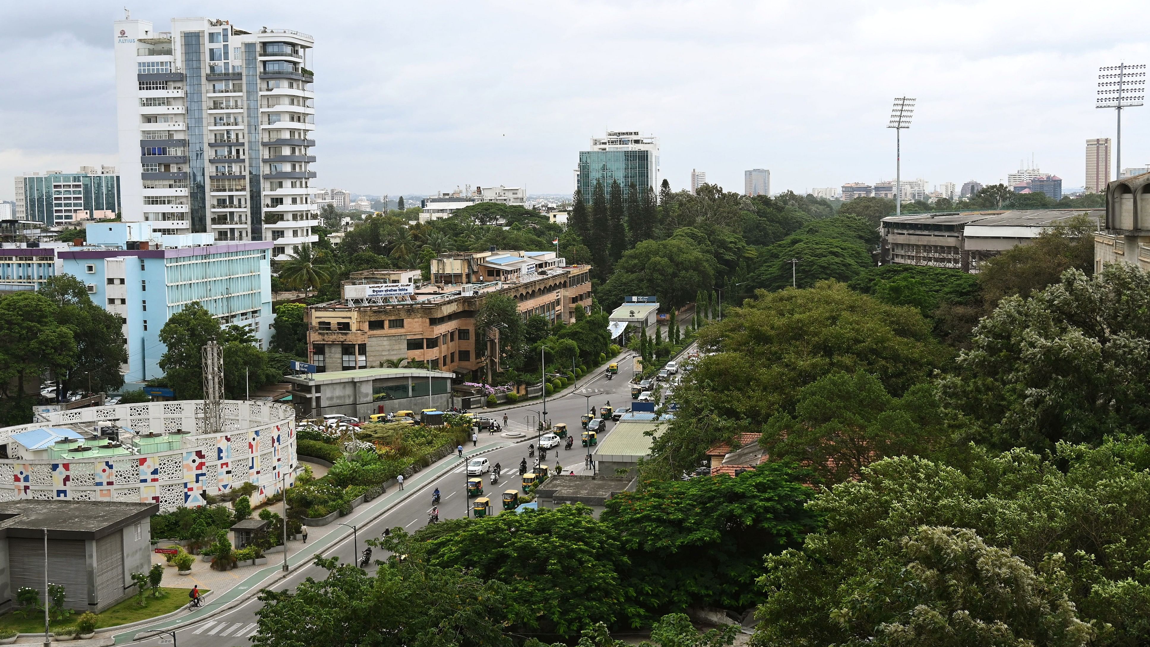 <div class="paragraphs"><p>An aerial view of Cubbon Park and surrounding areas. </p></div>