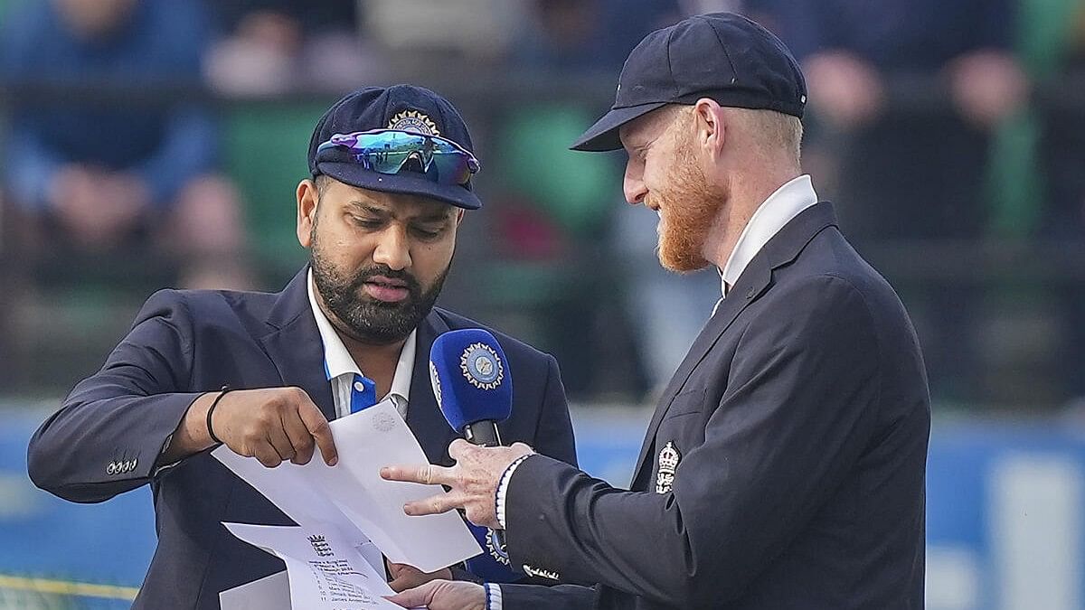 <div class="paragraphs"><p>India's captain Rohit Sharma and England's captain Ben Stokes.</p></div>