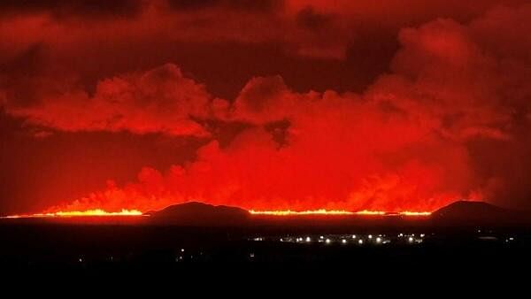 <div class="paragraphs"><p>A volcano erupts, near Vogar, Iceland, August 22, 2024 in this picture obtained from social media.  </p></div>