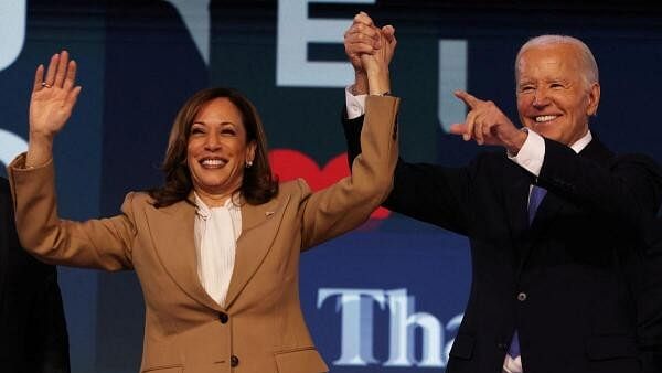 <div class="paragraphs"><p>US President Joe Biden and Democratic presidential candidate and US Vice President Kamala Harris.</p></div>