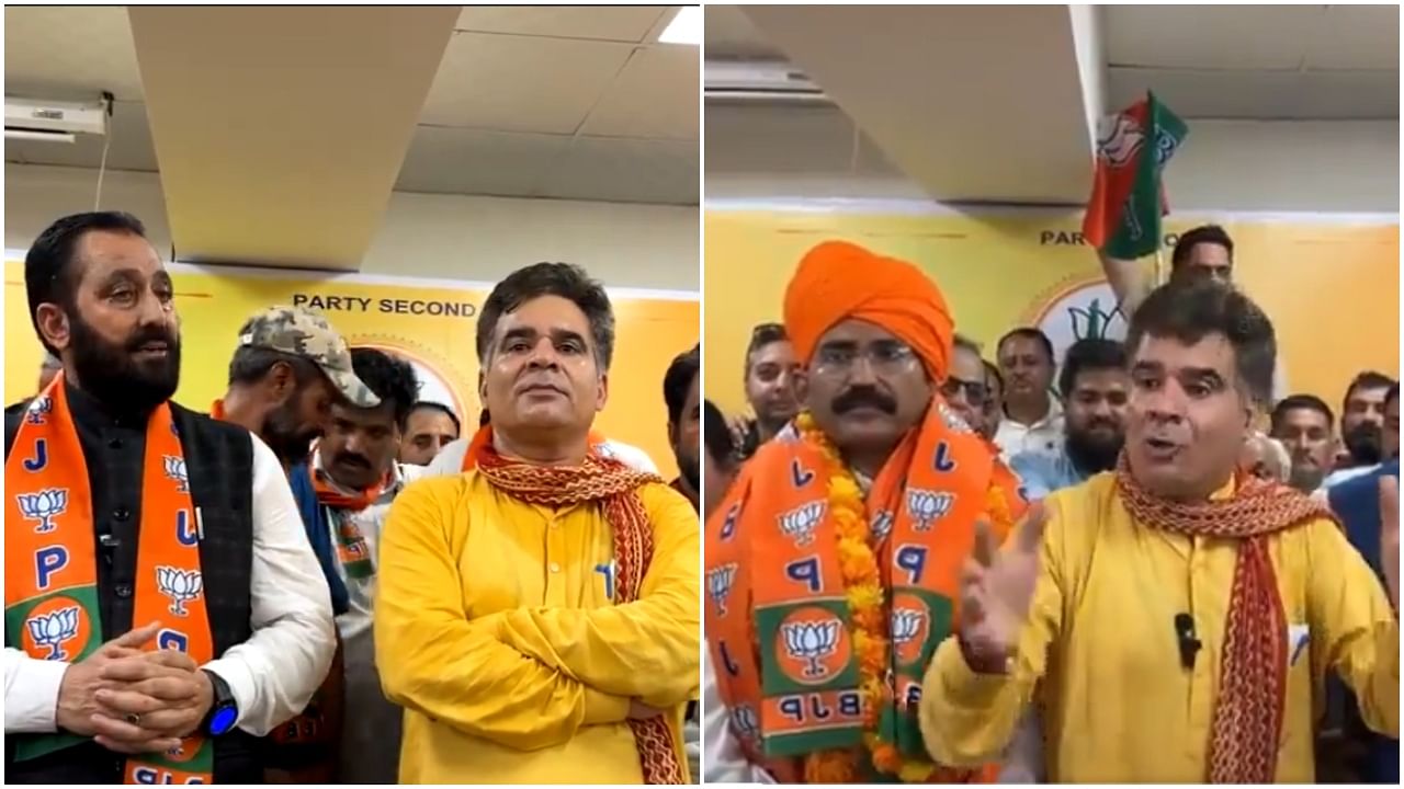 <div class="paragraphs"><p>J&amp;K BJP president Ravinder Raina welcomed the new entrants at two separate functions in the party headquarters.</p></div>