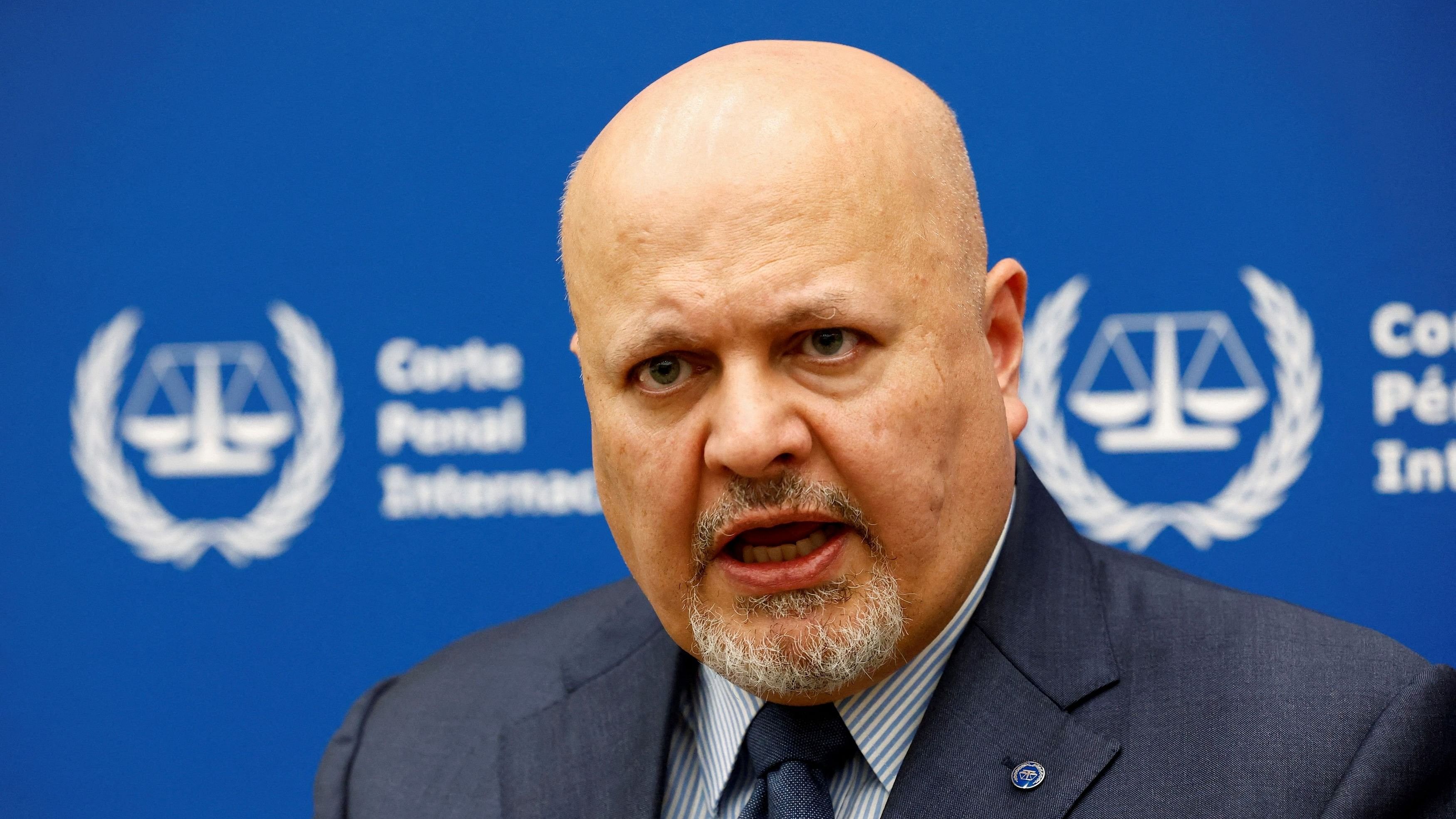 <div class="paragraphs"><p>International Criminal Court Prosecutor Karim Khan speaks during an interview with Reuters in The Hague.</p></div>