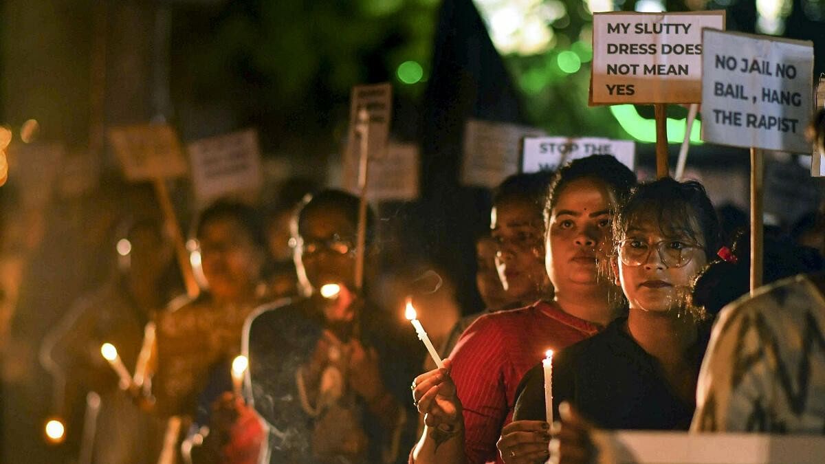 <div class="paragraphs"><p>Protest over Kolkata trainee doctor's murder&nbsp;in Nagaon district of Assam.</p></div>