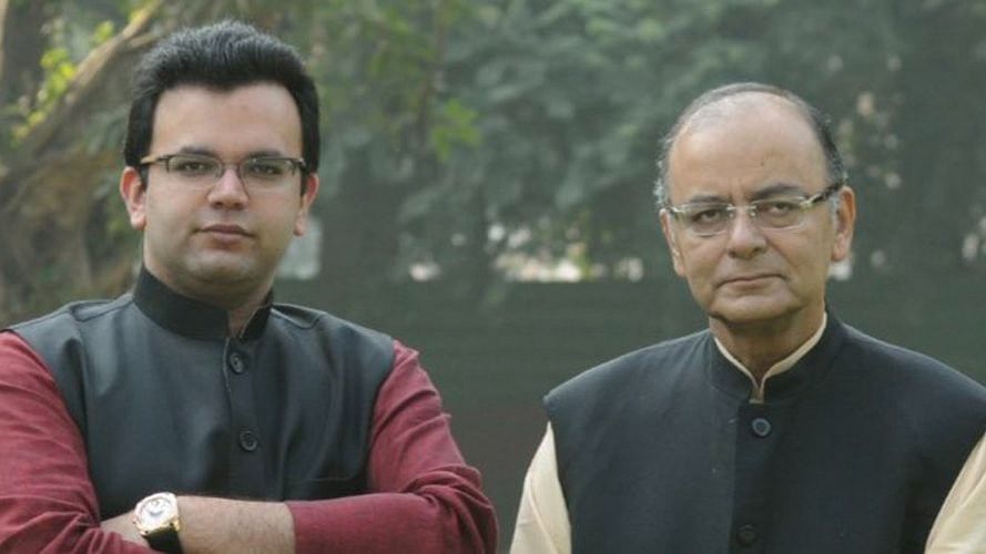 <div class="paragraphs"><p>Rohan Jaitley (left) with his father, the late Arun Jaitley.</p></div>